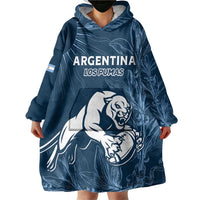 Argentina Rugby Los Pumas Custom Wearable Blanket Hoodie Laurel Wreath Inspired - Wonder Print Shop