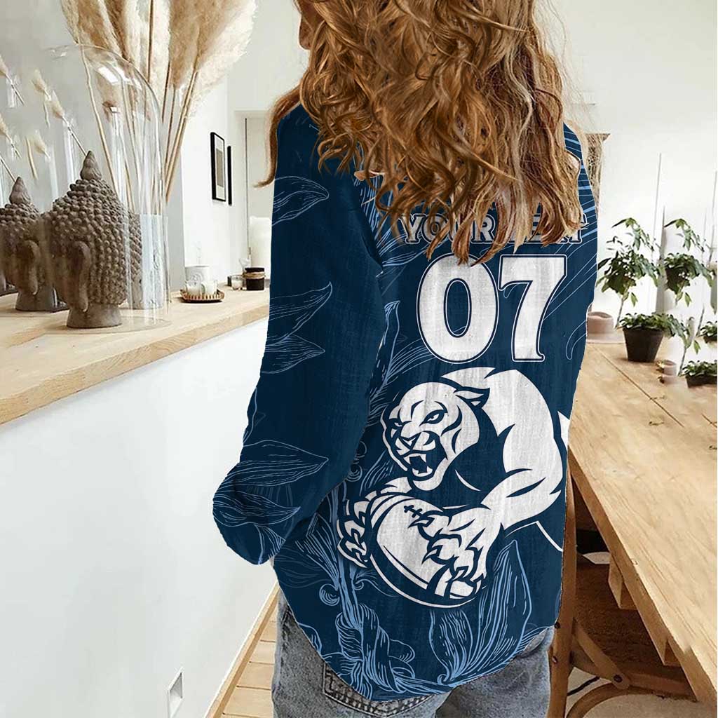 Argentina Rugby Los Pumas Custom Women Casual Shirt Laurel Wreath Inspired - Wonder Print Shop