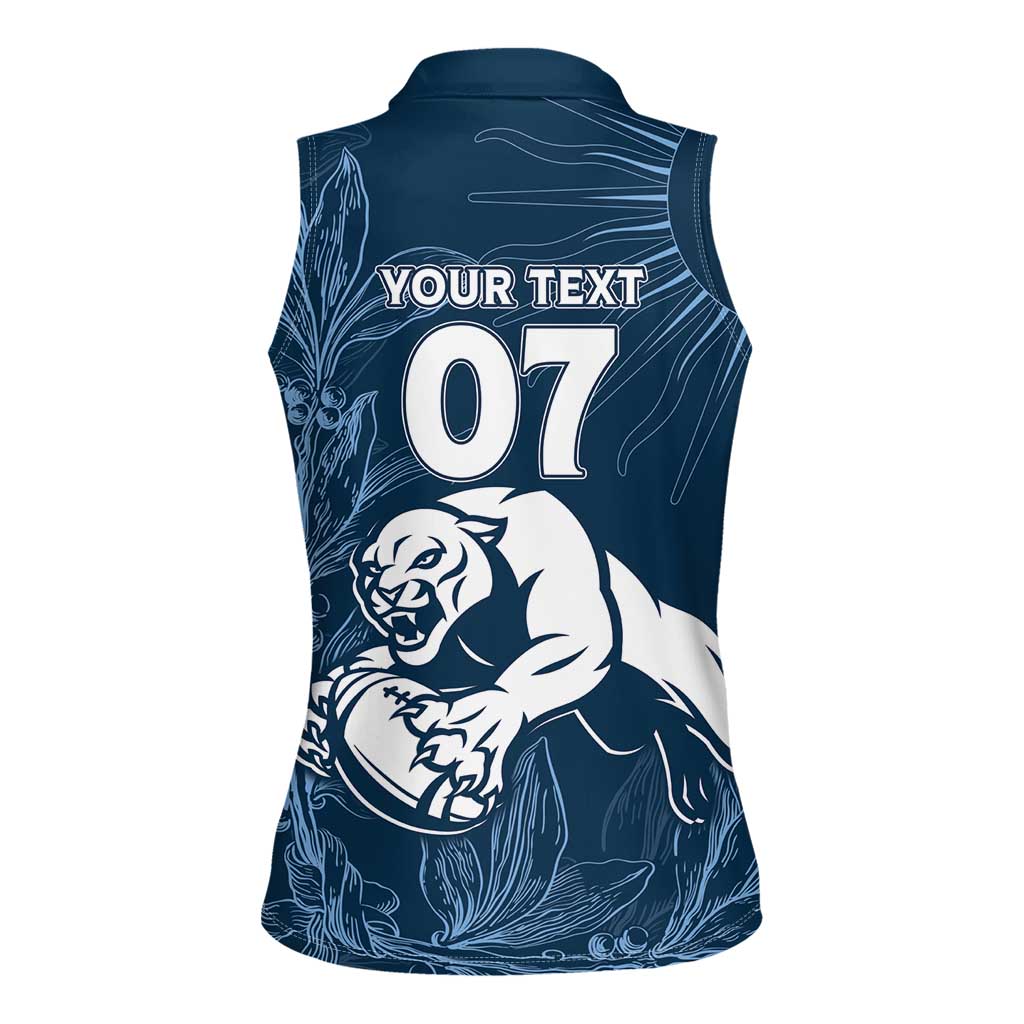 Argentina Rugby Los Pumas Custom Women Sleeveless Polo Shirt Laurel Wreath Inspired - Wonder Print Shop