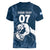 Argentina Rugby Los Pumas Custom Women V-Neck T-Shirt Laurel Wreath Inspired - Wonder Print Shop