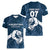 Argentina Rugby Los Pumas Custom Women V-Neck T-Shirt Laurel Wreath Inspired - Wonder Print Shop