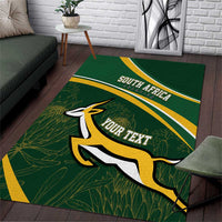 South Africa Rugby Personalized Bokke Area Rug Springboks - Stronger Together - Wonder Print Shop