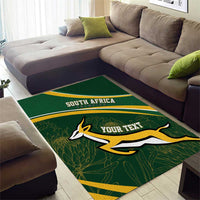 South Africa Rugby Personalized Bokke Area Rug Springboks - Stronger Together - Wonder Print Shop