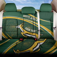 South Africa Rugby Personalized Bokke Back Car Seat Cover Springboks - Stronger Together - Wonder Print Shop