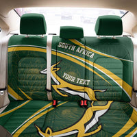 South Africa Rugby Personalized Bokke Back Car Seat Cover Springboks - Stronger Together - Wonder Print Shop