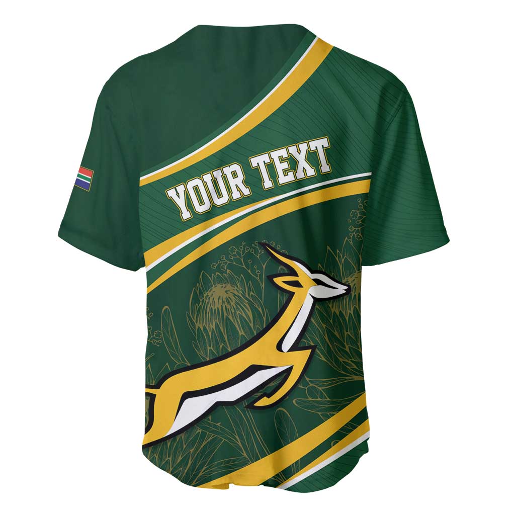 South Africa Rugby Personalized Bokke Baseball Jersey Springboks - Stronger Together - Wonder Print Shop
