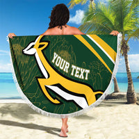 South Africa Rugby Personalized Bokke Beach Blanket Springboks - Stronger Together - Wonder Print Shop