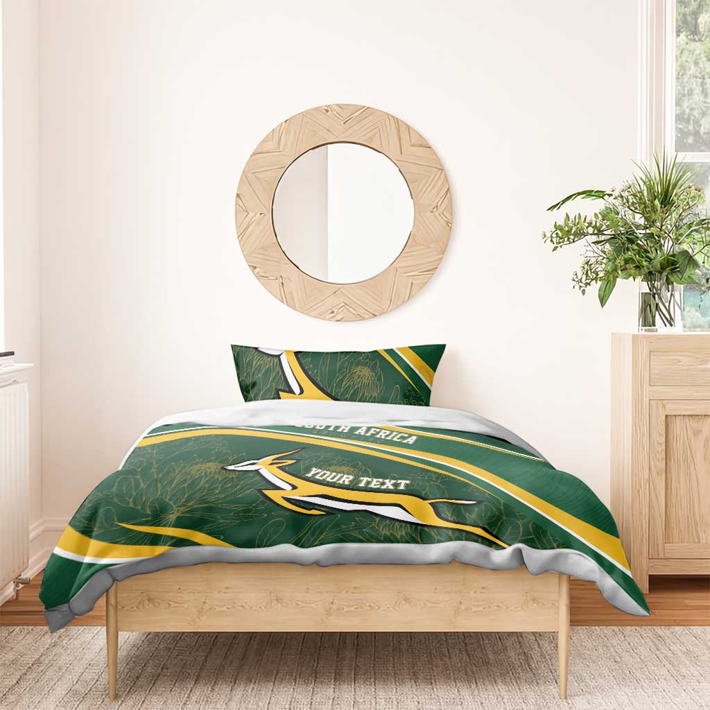 South Africa Rugby Personalized Bokke Bedding Set Springboks - Stronger Together - Wonder Print Shop