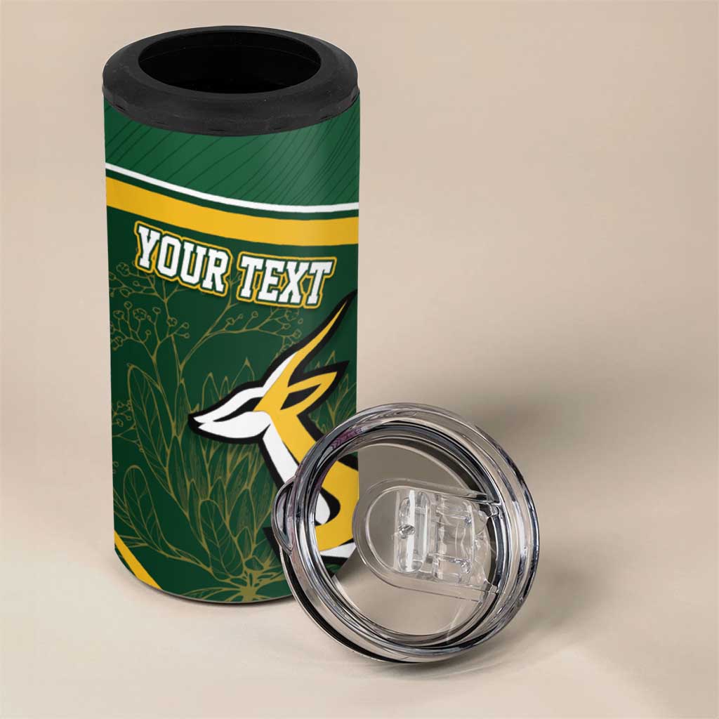 South Africa Rugby Personalized Bokke 4 in 1 Can Cooler Tumbler Springboks - Stronger Together - Wonder Print Shop