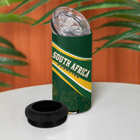 South Africa Rugby Personalized Bokke 4 in 1 Can Cooler Tumbler Springboks - Stronger Together - Wonder Print Shop