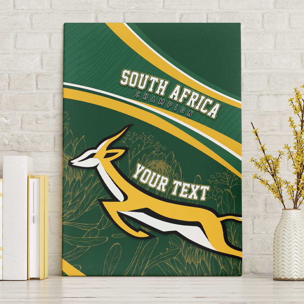 South Africa Rugby Personalized Bokke Canvas Wall Art Springboks - Stronger Together - Wonder Print Shop