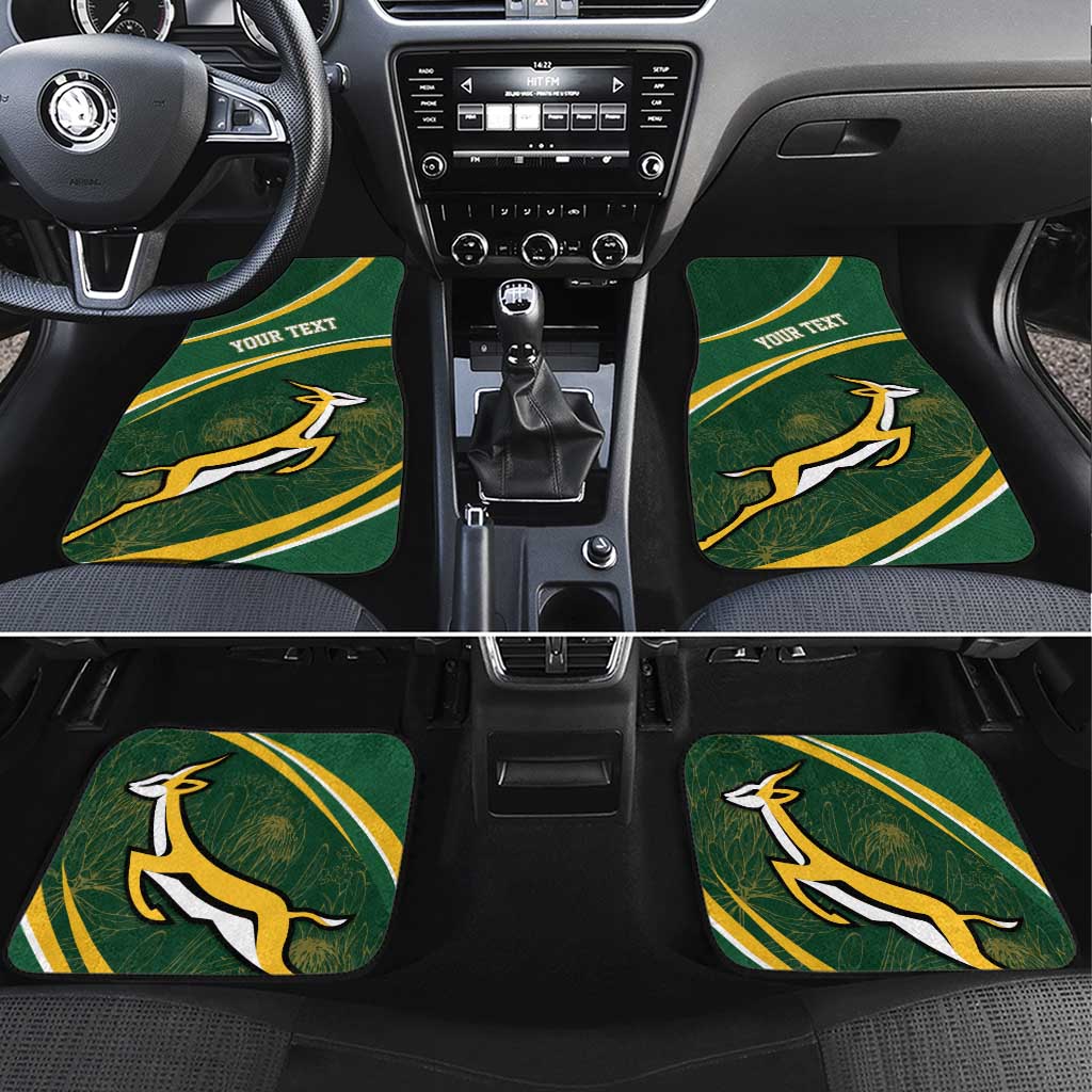 South Africa Rugby Personalized Bokke Car Mats Springboks - Stronger Together - Wonder Print Shop