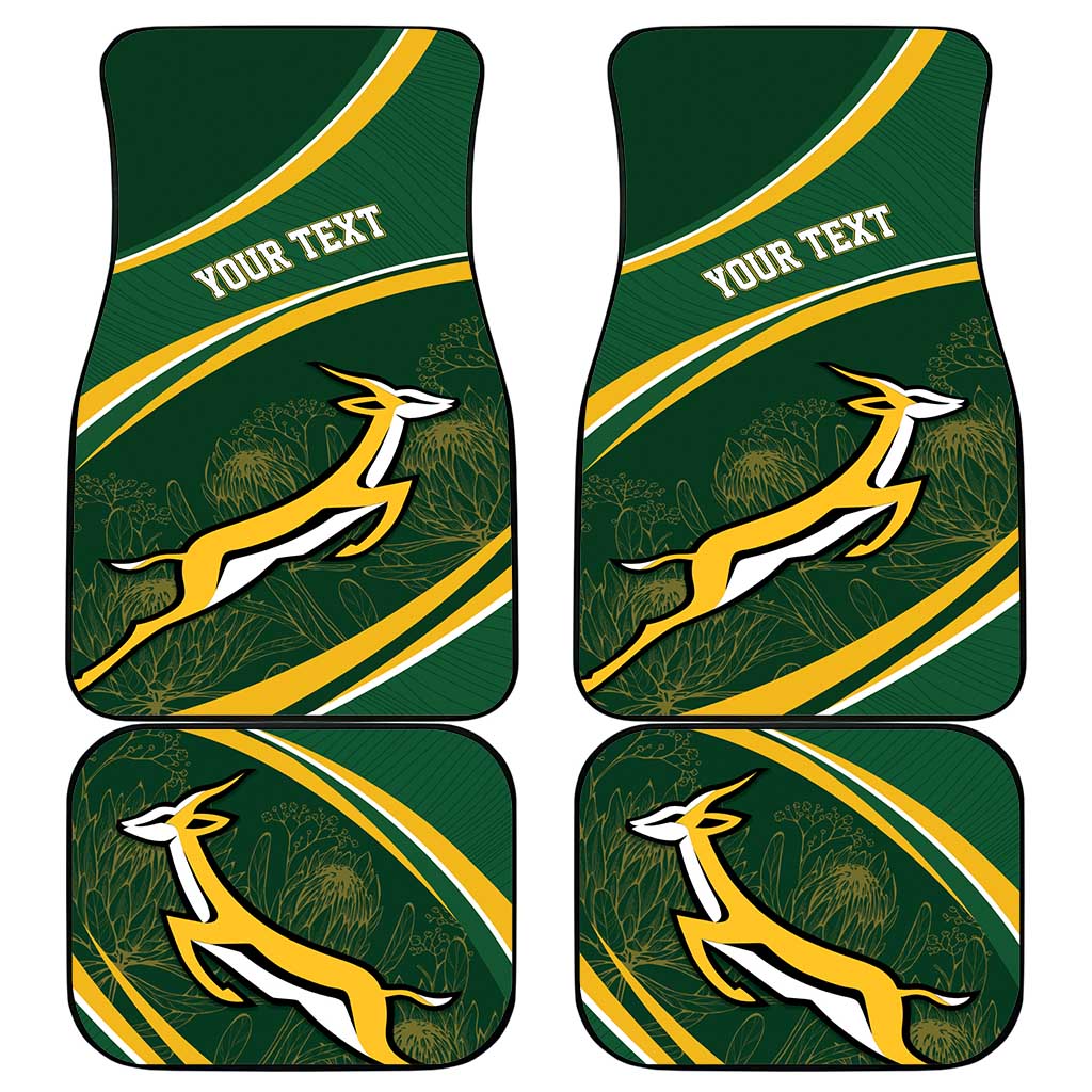 South Africa Rugby Personalized Bokke Car Mats Springboks - Stronger Together - Wonder Print Shop