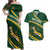 South Africa Rugby Personalized Bokke Couples Matching Off Shoulder Maxi Dress and Hawaiian Shirt Springboks - Stronger Together - Wonder Print Shop