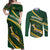 South Africa Rugby Personalized Bokke Couples Matching Off Shoulder Maxi Dress and Long Sleeve Button Shirt Springboks - Stronger Together - Wonder Print Shop