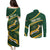 South Africa Rugby Personalized Bokke Couples Matching Puletasi and Long Sleeve Button Shirt Springboks - Stronger Together - Wonder Print Shop