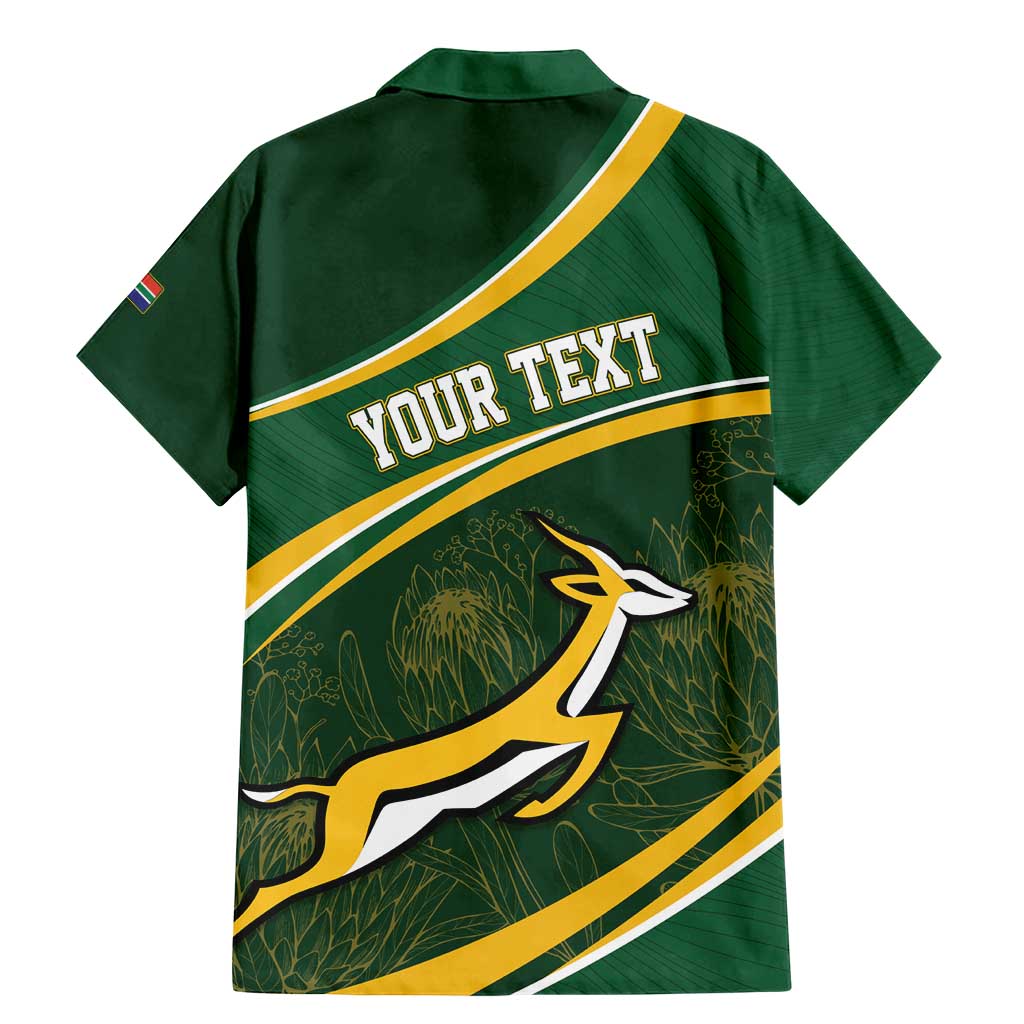 South Africa Rugby Personalized Bokke Family Matching Mermaid Dress and Hawaiian Shirt Springboks - Stronger Together - Wonder Print Shop