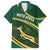 South Africa Rugby Personalized Bokke Family Matching Off The Shoulder Long Sleeve Dress and Hawaiian Shirt Springboks - Stronger Together - Wonder Print Shop