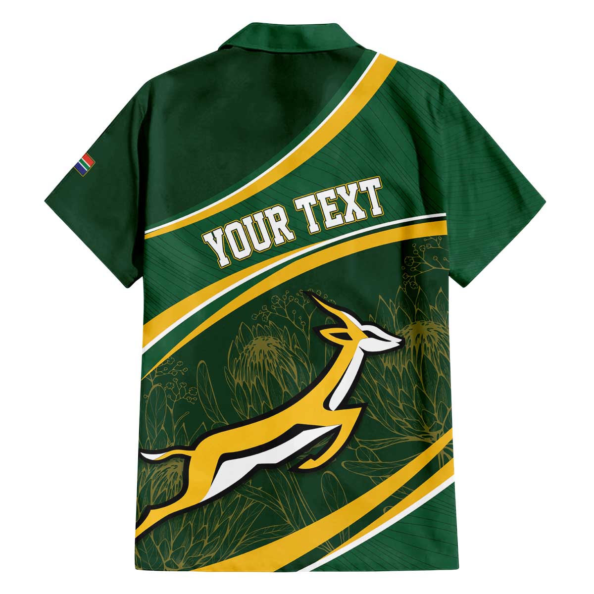 South Africa Rugby Personalized Bokke Family Matching Off The Shoulder Long Sleeve Dress and Hawaiian Shirt Springboks - Stronger Together - Wonder Print Shop