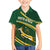 South Africa Rugby Personalized Bokke Family Matching Off The Shoulder Long Sleeve Dress and Hawaiian Shirt Springboks - Stronger Together - Wonder Print Shop