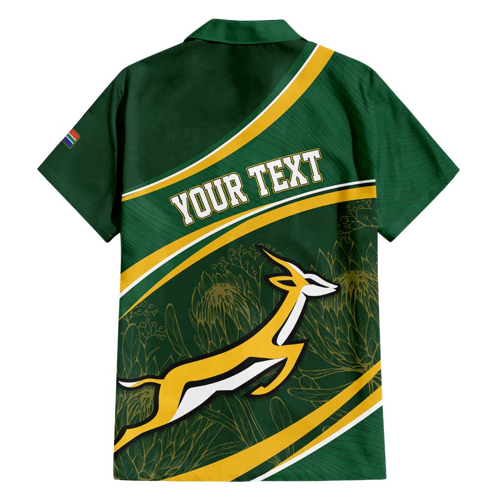 South Africa Rugby Personalized Bokke Family Matching Summer Maxi Dress and Hawaiian Shirt Springboks - Stronger Together - Wonder Print Shop
