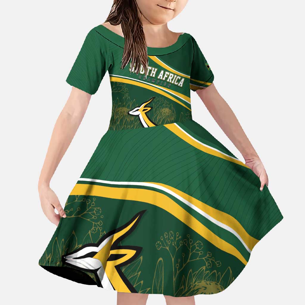 South Africa Rugby Personalized Bokke Family Matching Tank Maxi Dress and Hawaiian Shirt Springboks - Stronger Together - Wonder Print Shop