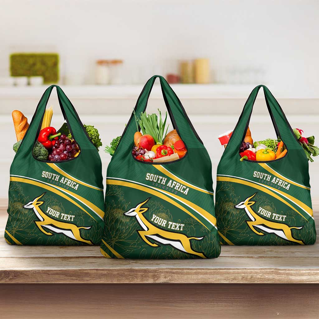 South Africa Rugby Personalized Bokke Grocery Bag Springboks - Stronger Together - Wonder Print Shop