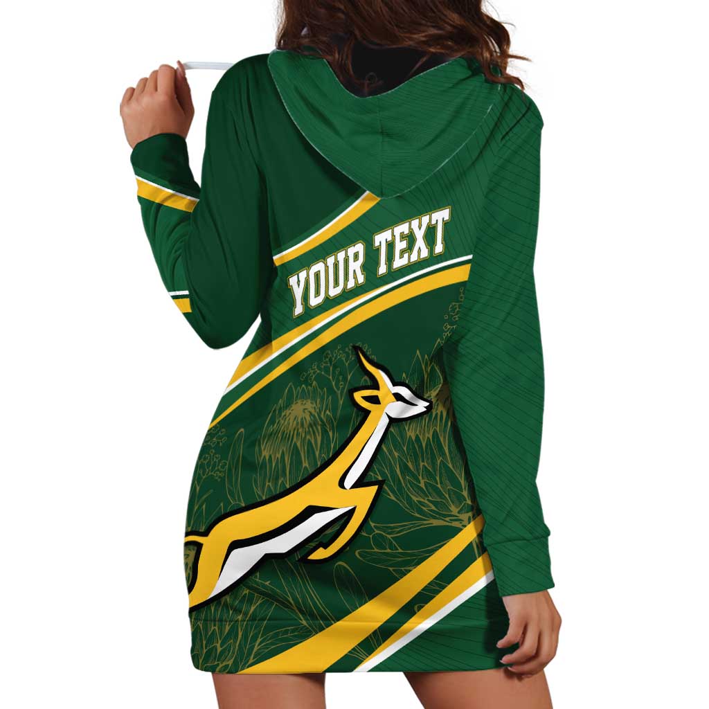 South Africa Rugby Personalized Bokke Hoodie Dress Springboks - Stronger Together - Wonder Print Shop