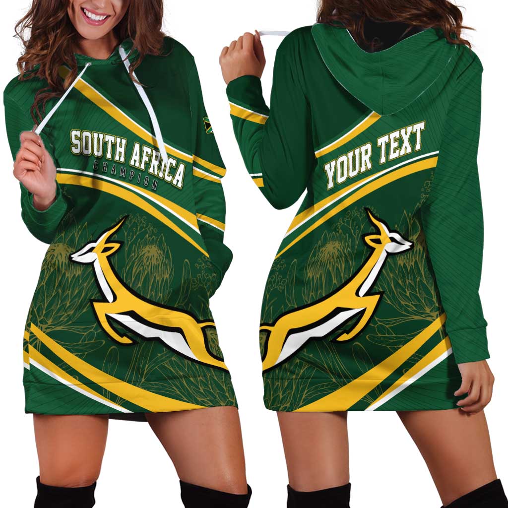 South Africa Rugby Personalized Bokke Hoodie Dress Springboks - Stronger Together - Wonder Print Shop