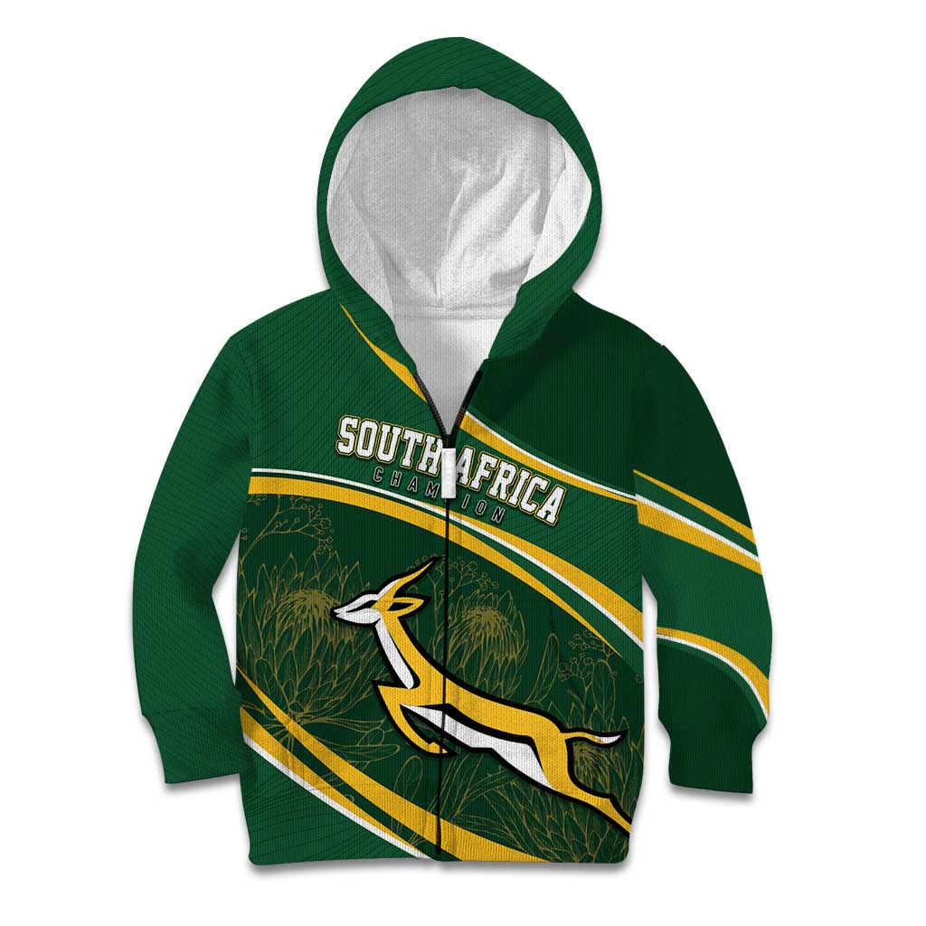 South Africa Rugby Personalized Bokke Kid Hoodie Springboks - Stronger Together - Wonder Print Shop