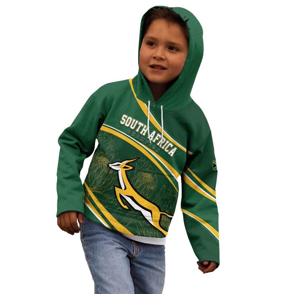 South Africa Rugby Personalized Bokke Kid Hoodie Springboks - Stronger Together - Wonder Print Shop