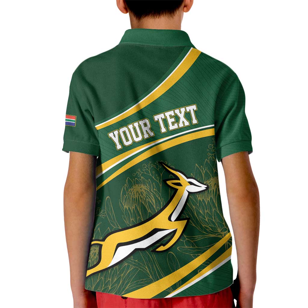 South Africa Rugby Personalized Bokke Kid Polo Shirt Springboks - Stronger Together - Wonder Print Shop