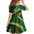 South Africa Rugby Personalized Bokke Kid Short Sleeve Dress Springboks - Stronger Together - Wonder Print Shop