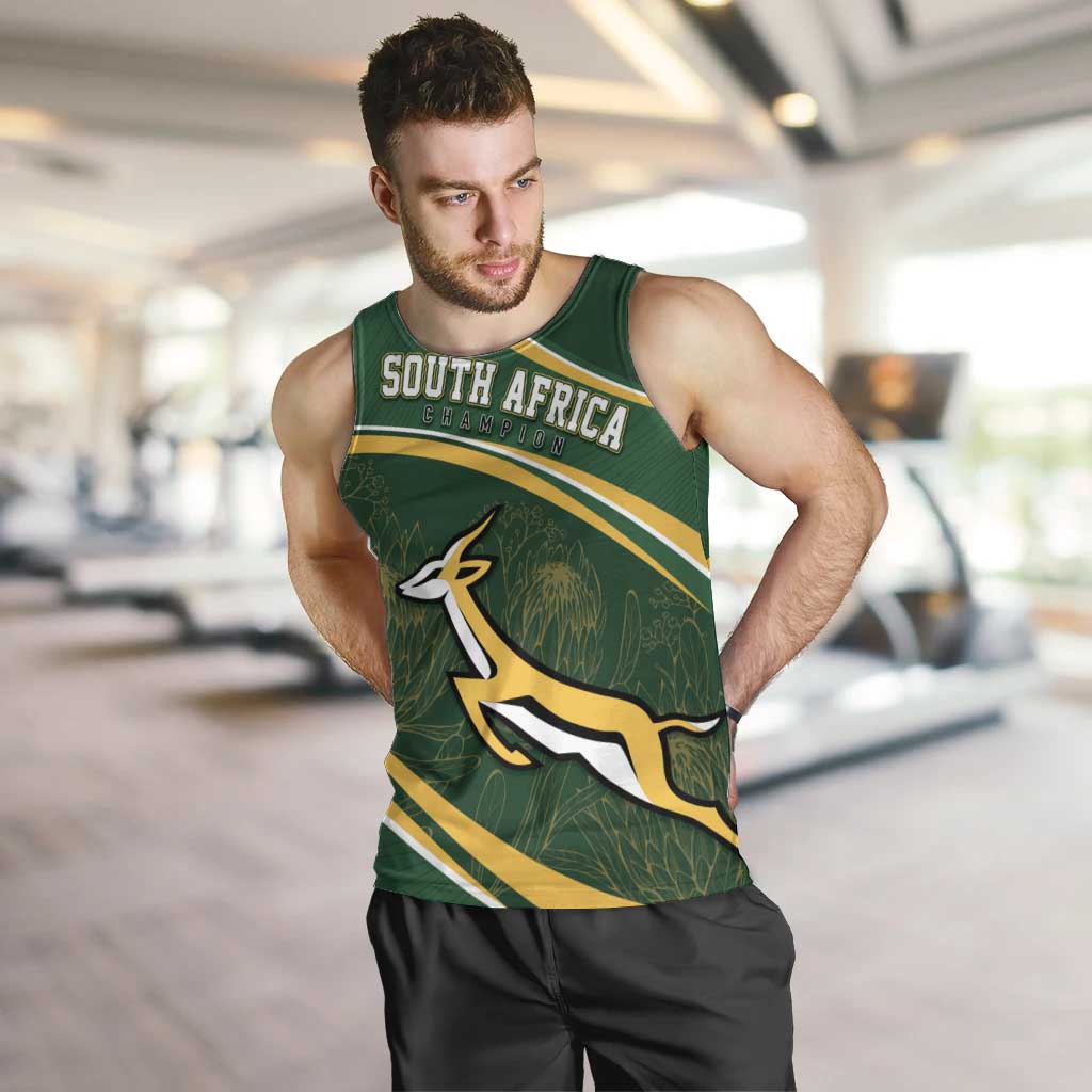 South Africa Rugby Personalized Bokke Men Tank Top Springboks - Stronger Together - Wonder Print Shop