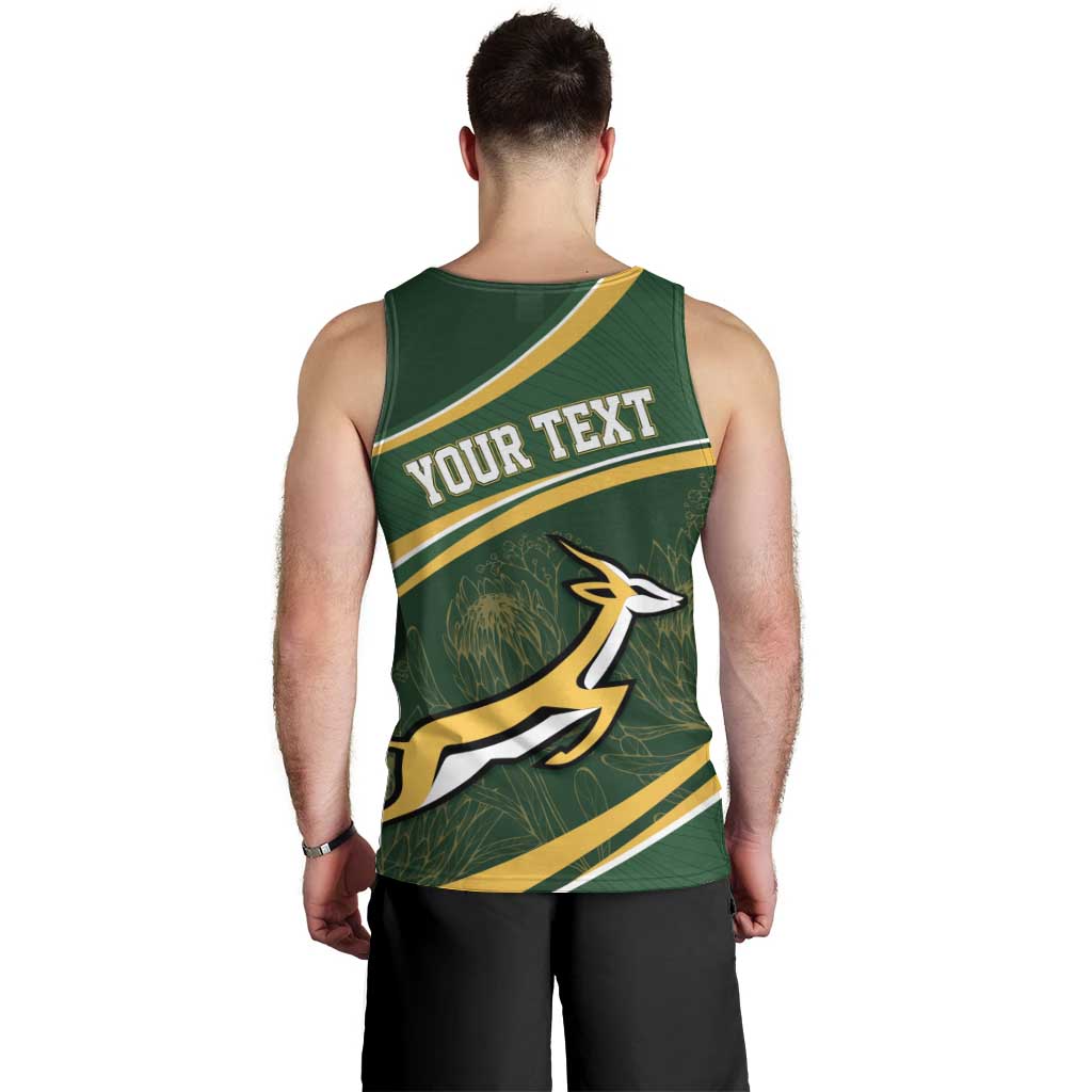 South Africa Rugby Personalized Bokke Men Tank Top Springboks - Stronger Together - Wonder Print Shop