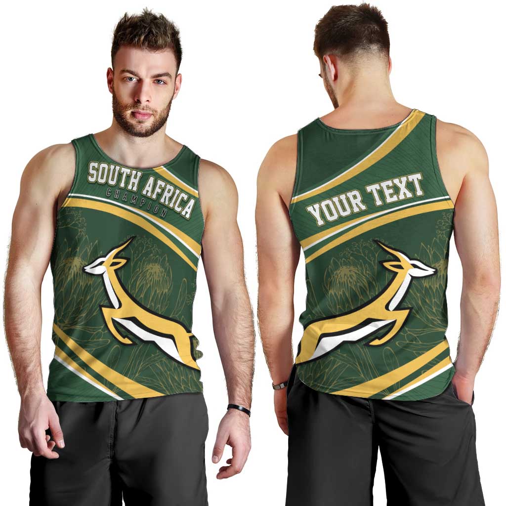 South Africa Rugby Personalized Bokke Men Tank Top Springboks - Stronger Together - Wonder Print Shop