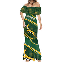 South Africa Rugby Personalized Bokke Mermaid Dress Springboks - Stronger Together - Wonder Print Shop