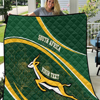 South Africa Rugby Personalized Bokke Quilt Springboks - Stronger Together - Wonder Print Shop