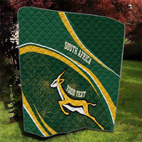 South Africa Rugby Personalized Bokke Quilt Springboks - Stronger Together - Wonder Print Shop