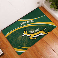 South Africa Rugby Personalized Bokke Rubber Doormat Springboks - Stronger Together - Wonder Print Shop