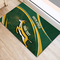 South Africa Rugby Personalized Bokke Rubber Doormat Springboks - Stronger Together - Wonder Print Shop