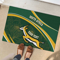 South Africa Rugby Personalized Bokke Rubber Doormat Springboks - Stronger Together - Wonder Print Shop