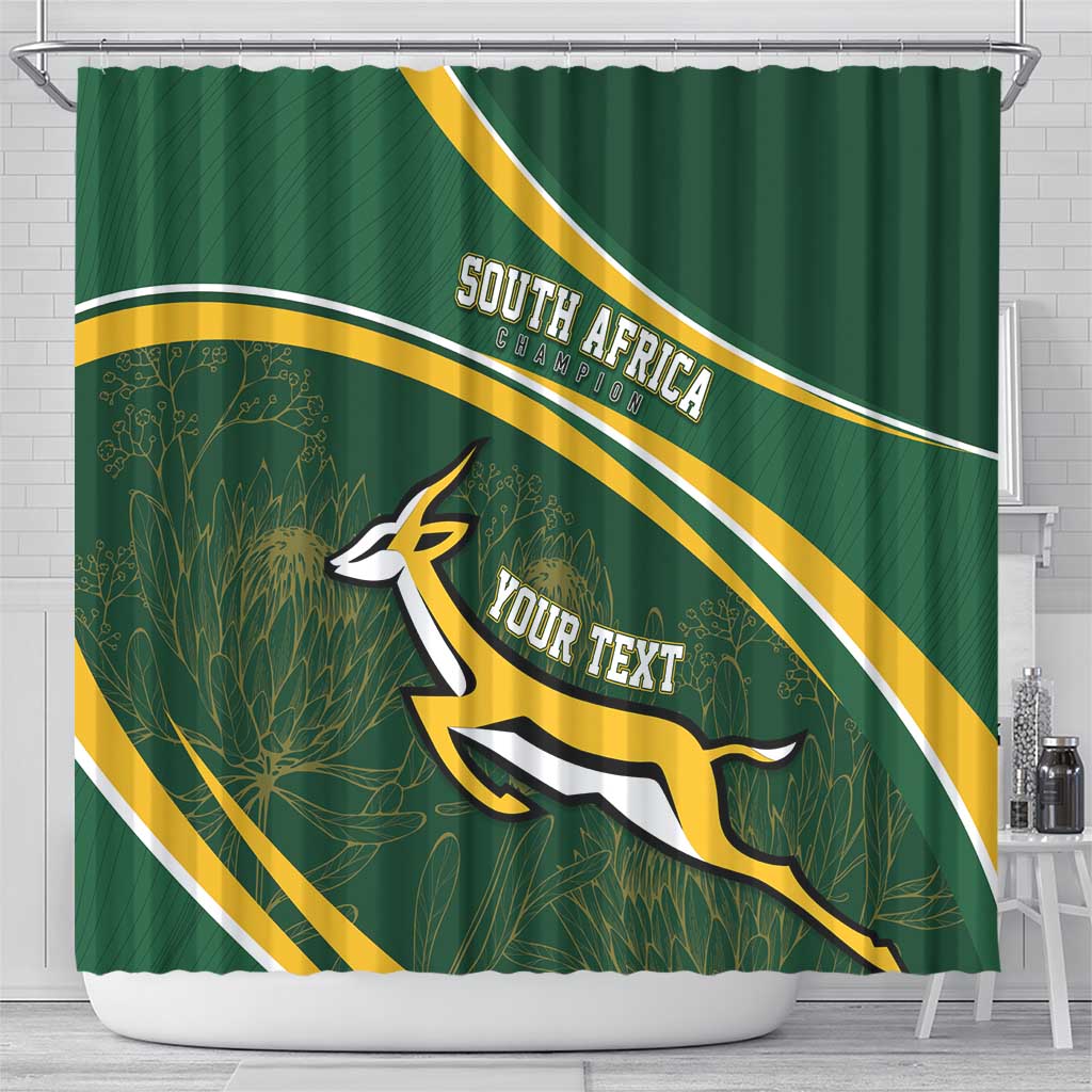 South Africa Rugby Personalized Bokke Shower Curtain Springboks - Stronger Together - Wonder Print Shop