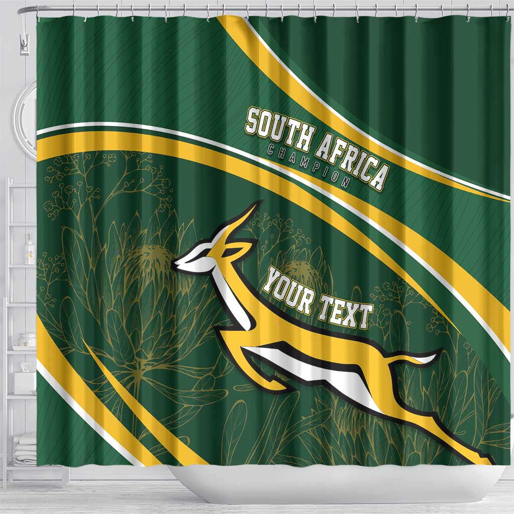 South Africa Rugby Personalized Bokke Shower Curtain Springboks - Stronger Together - Wonder Print Shop