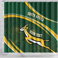 South Africa Rugby Personalized Bokke Shower Curtain Springboks - Stronger Together - Wonder Print Shop