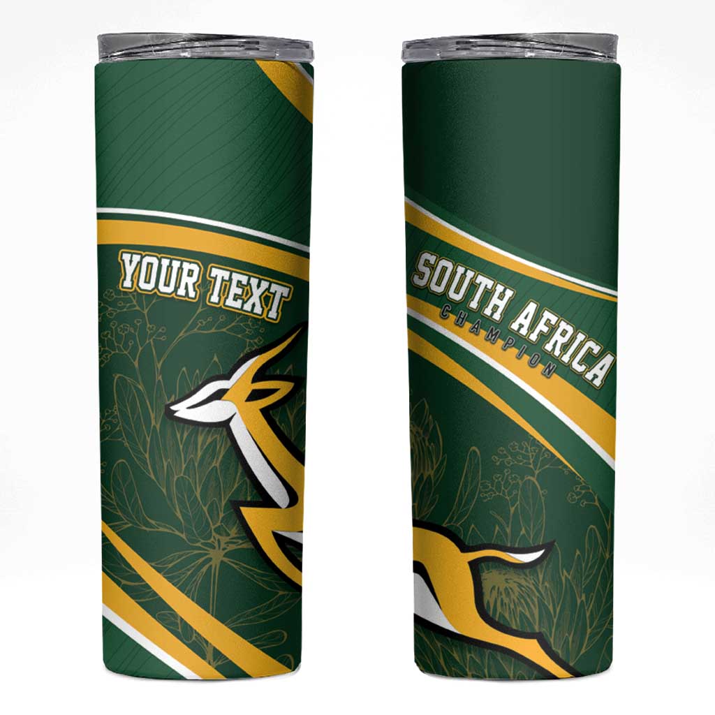South Africa Rugby Personalized Bokke Skinny Tumbler Springboks - Stronger Together - Wonder Print Shop