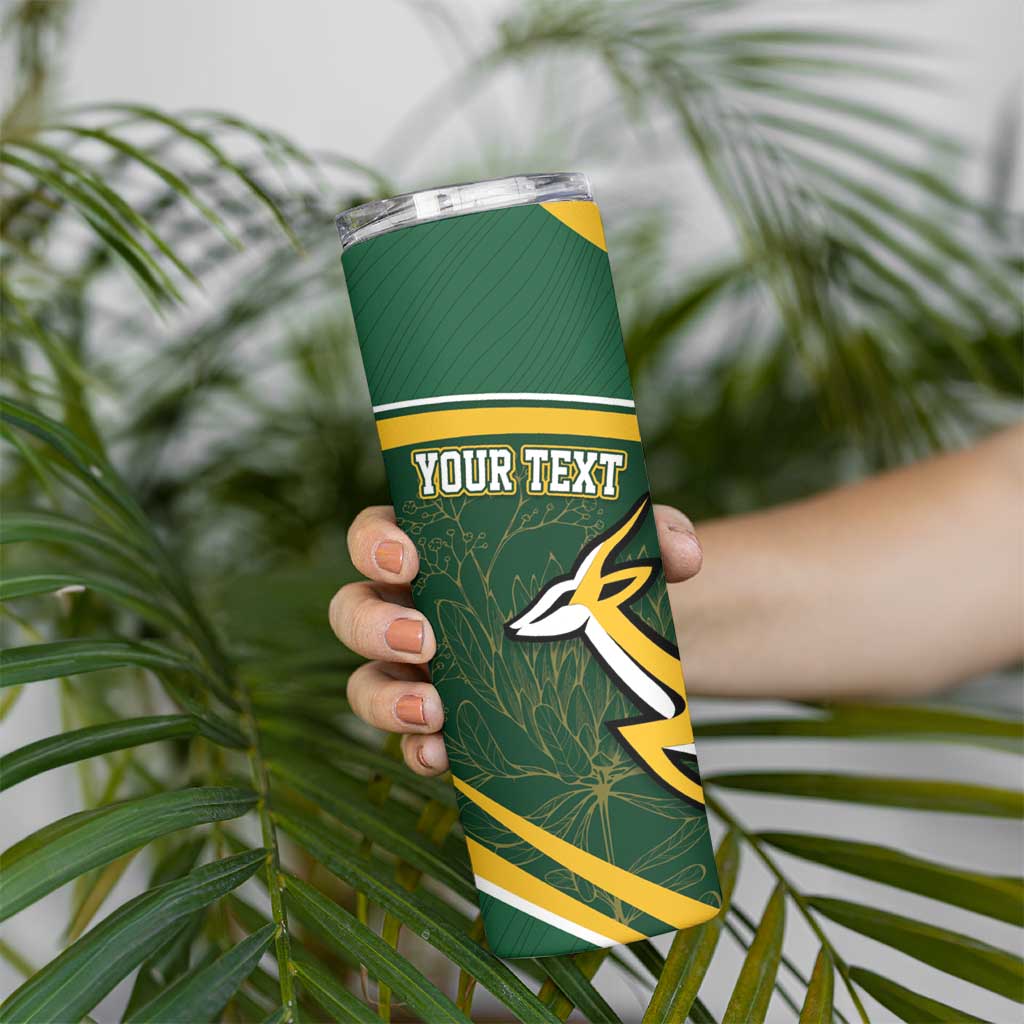 South Africa Rugby Personalized Bokke Skinny Tumbler Springboks - Stronger Together - Wonder Print Shop