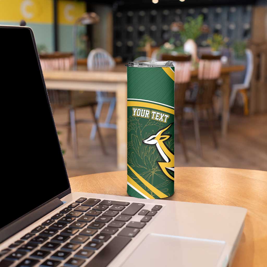 South Africa Rugby Personalized Bokke Skinny Tumbler Springboks - Stronger Together - Wonder Print Shop