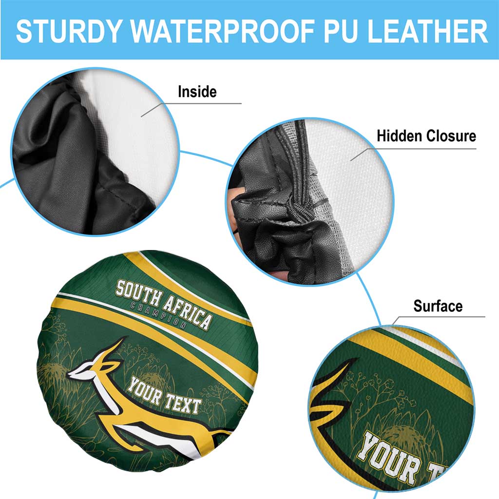 South Africa Rugby Personalized Bokke Spare Tire Cover Springboks - Stronger Together - Wonder Print Shop