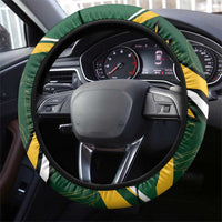 South Africa Rugby Bokke Steering Wheel Cover Springboks - Stronger Together - Wonder Print Shop